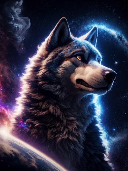 51316-1353792445-feral, wolf, energy, galaxies, spirals, space, nebulae, stars, smoke, iridescent, intricate detail, in the shape of a wolf, octa.png